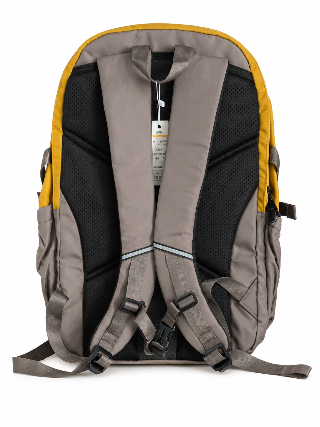 Large Water-Resistant Laptop Backpack – Mustard Yellow, 52cm