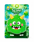 Cute Monster Slime Play Kit – Green Monster Stretchy Slime Toy with Fruit Charms