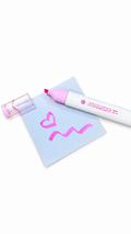 Dopamine Pink Highlighter – Cute Pastel Chisel Tip Marker for Notes & Doodles