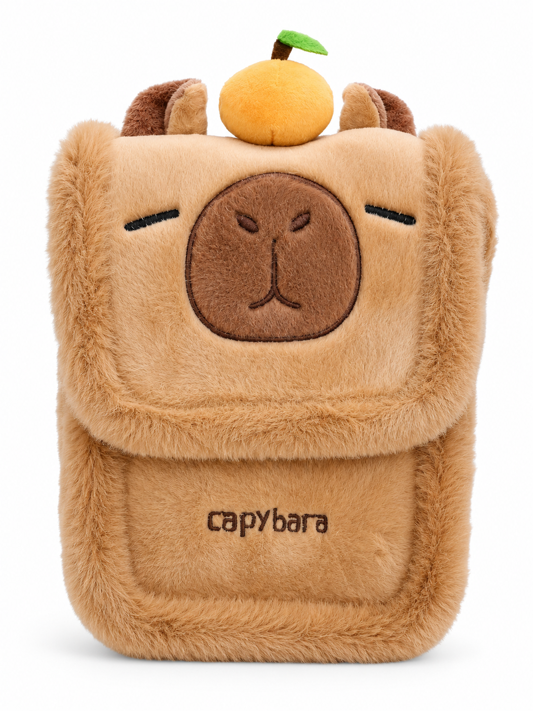 Cozy Capybara Crossbody Bag – Fluffy Mini Shoulder Bag | 20cm x 15cm