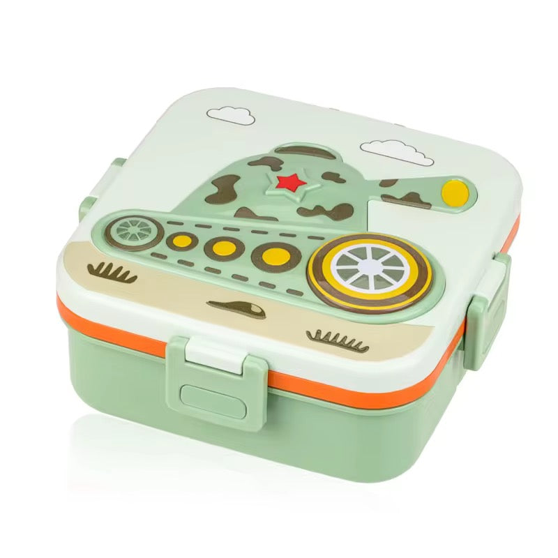Army Tank Bento Lunch Box | 1100ml + Sauce Pot