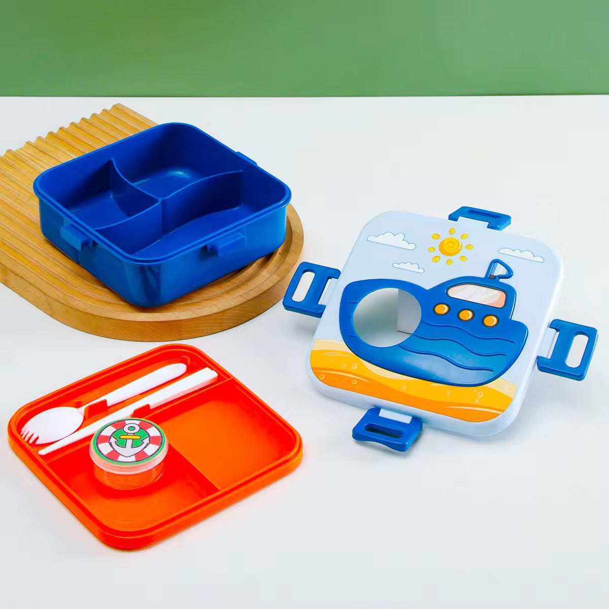 Sailor Boat Bento Lunch Box | 1100ml + Sauce Pot