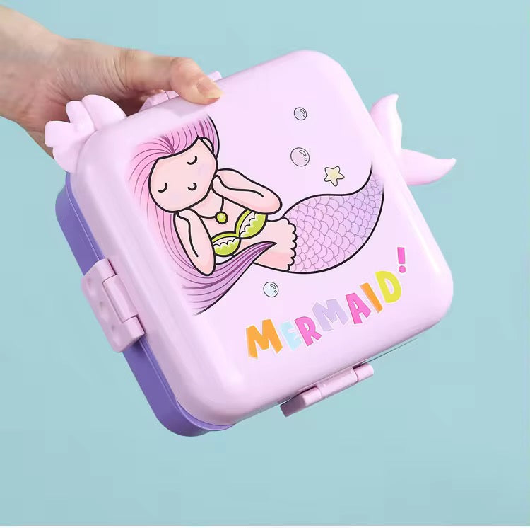 Mermaid Kids Bento Lunch Box | 1120ml + 70ml Sauce Pot