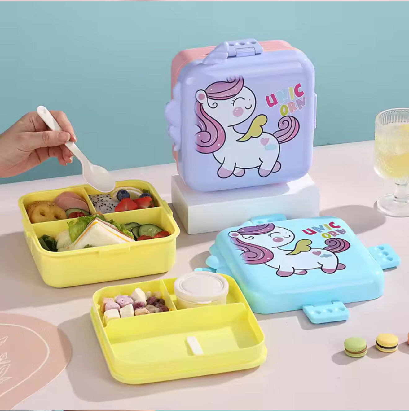 Unicorn Kids Bento Lunch Box