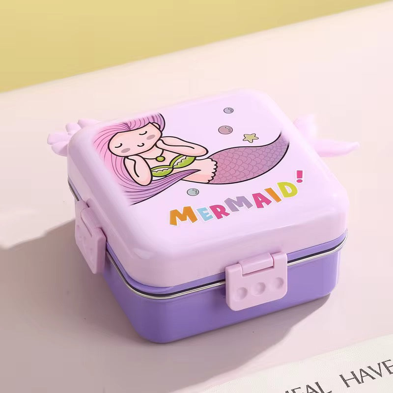 Mermaid Kids Bento Lunch Box | 1120ml + 70ml Sauce Pot