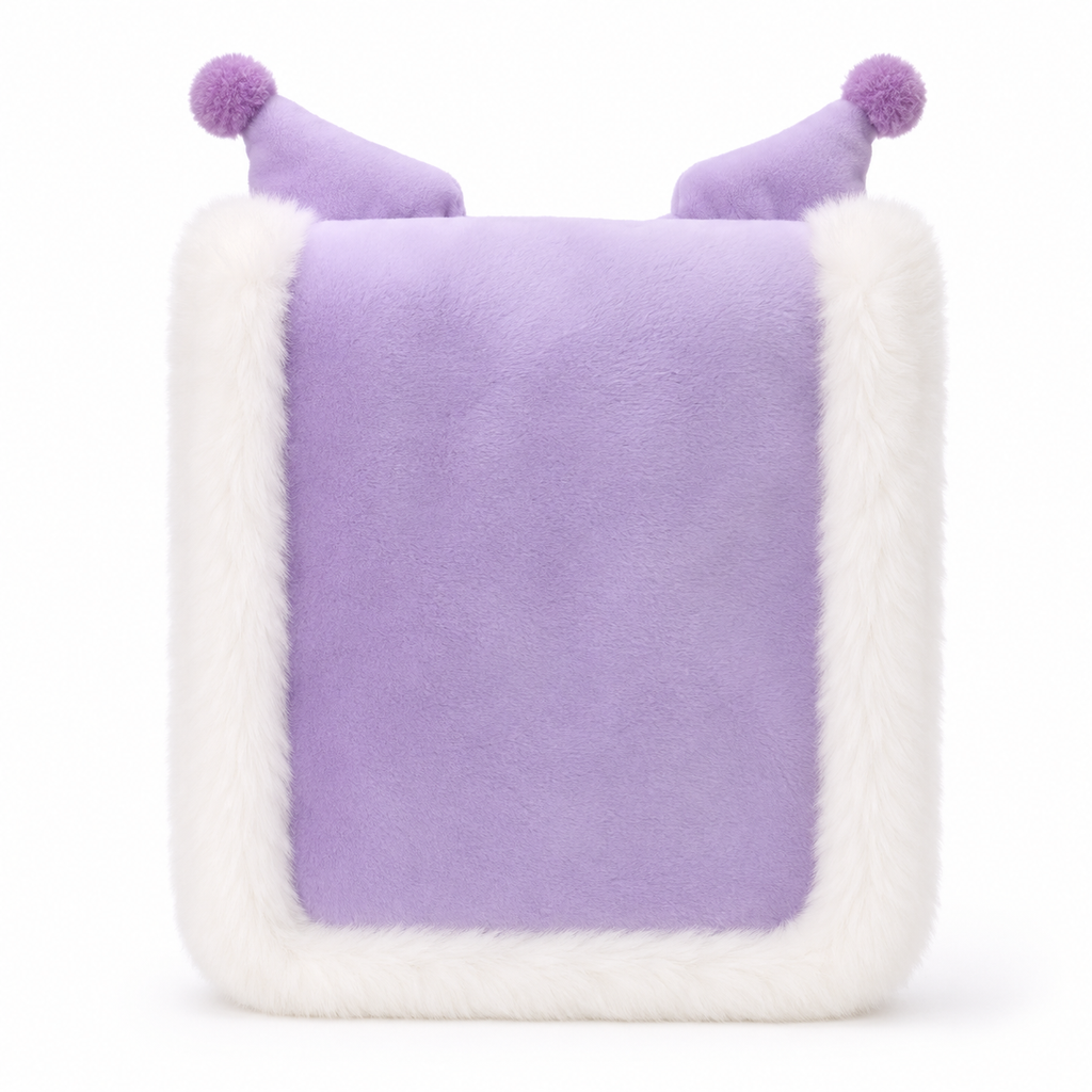 Kuromi Fluffy Crossbody Bag – Purple Plush Mini Shoulder Bag |