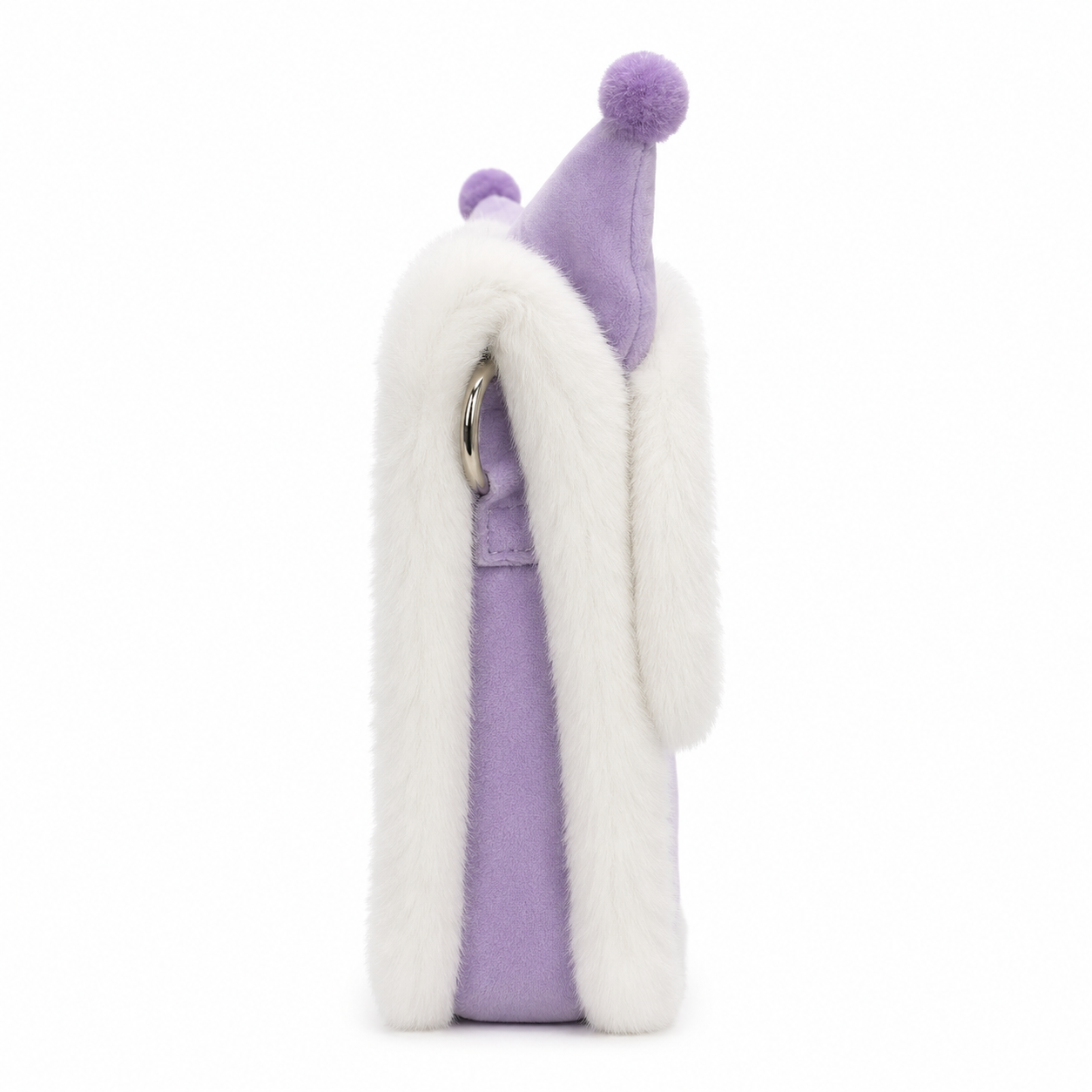 Kuromi Fluffy Crossbody Bag – Purple Plush Mini Shoulder Bag |