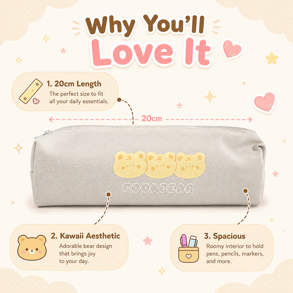 Kawaii Pouch | 20cm | 2 colors