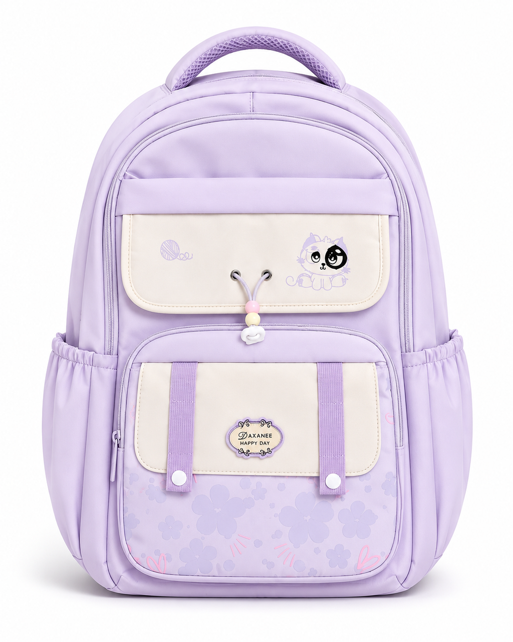 Large 7-Pocket Everyday Backpack – Lavender, 52cm