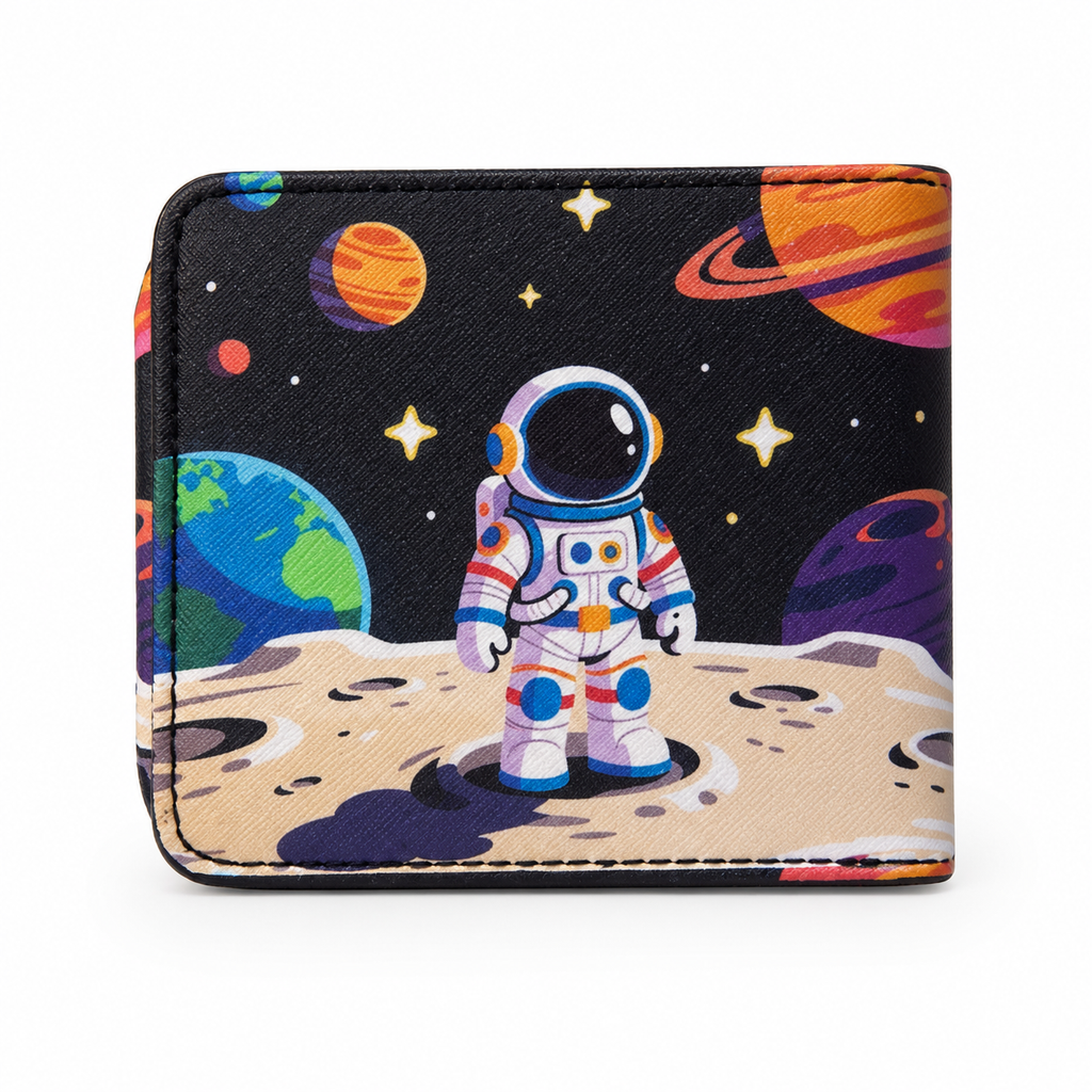 Space Explorer Kids Wallet – Astronaut Design | 12cm x 10cm