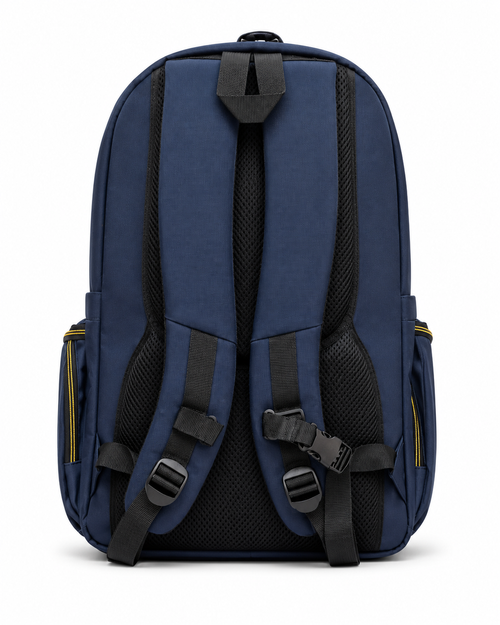 Navy Yellow Edge School Backpack – 7 Pocket Laptop & Books Bag