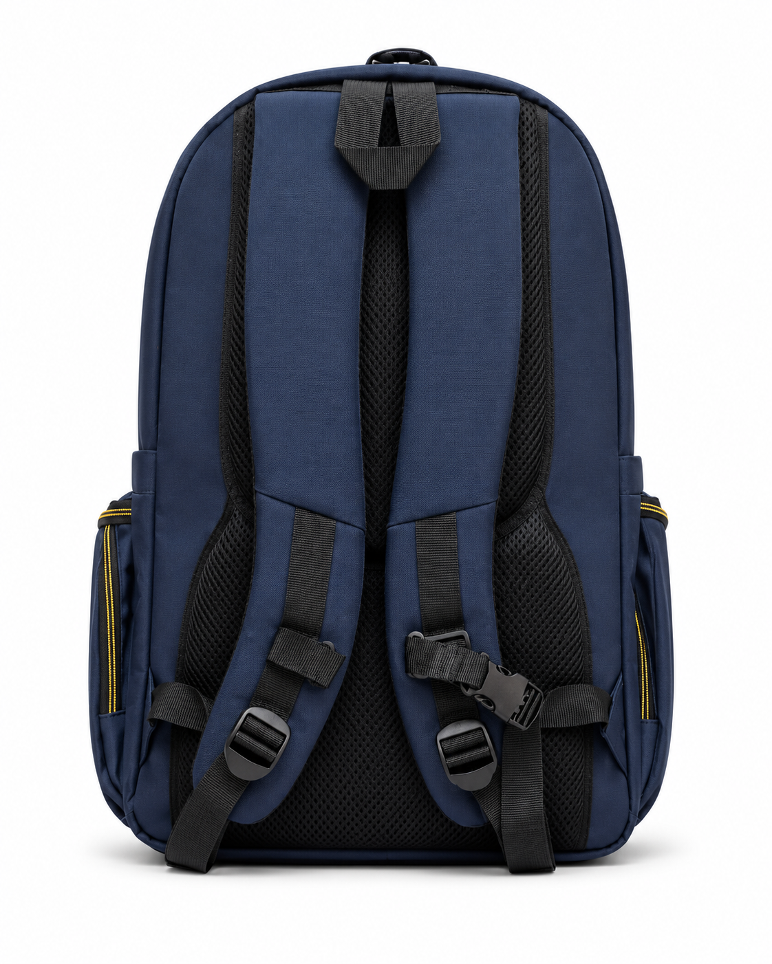 Navy Yellow Edge School Backpack – 7 Pocket Laptop & Books Bag