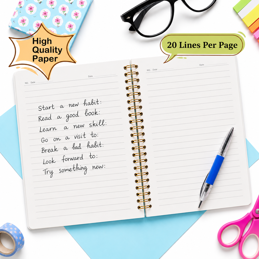 Cute Bear Spiral Notebook – Kawaii Bear Journal