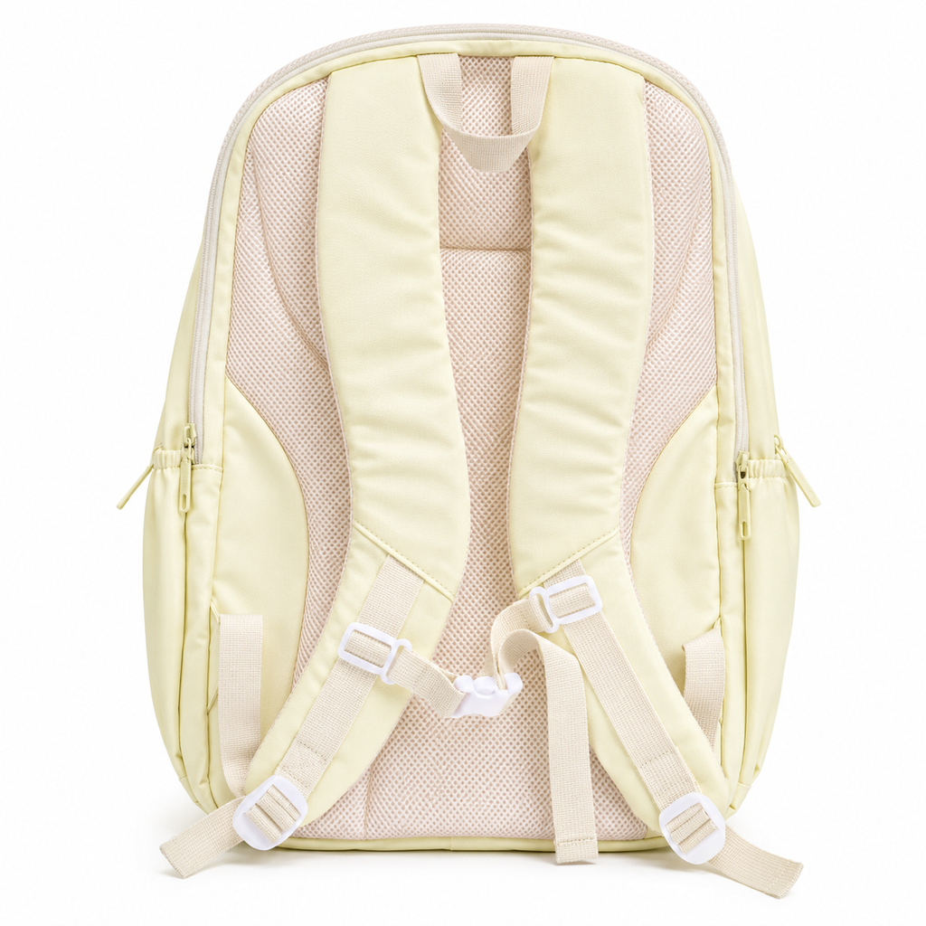 Cloudstar 8-Pocket Everyday Backpack – Cream & Blush, 52cm