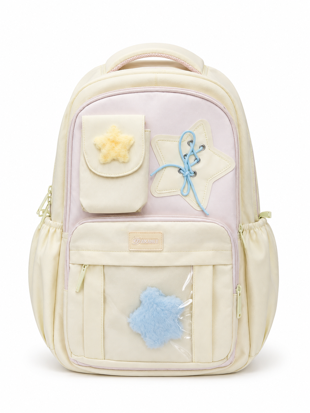 Cloudstar 8-Pocket Everyday Backpack – Cream & Blush, 52cm