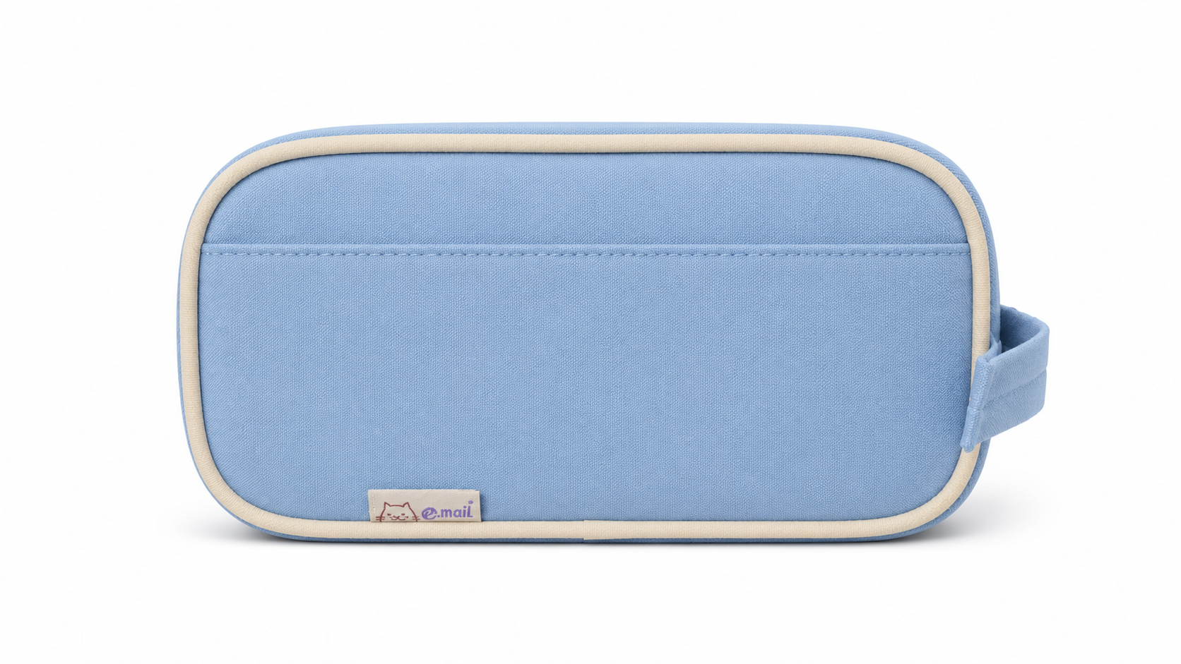 E-Mail Cat Pencil Case – Blue Multi-Pocket Stationery Organizer