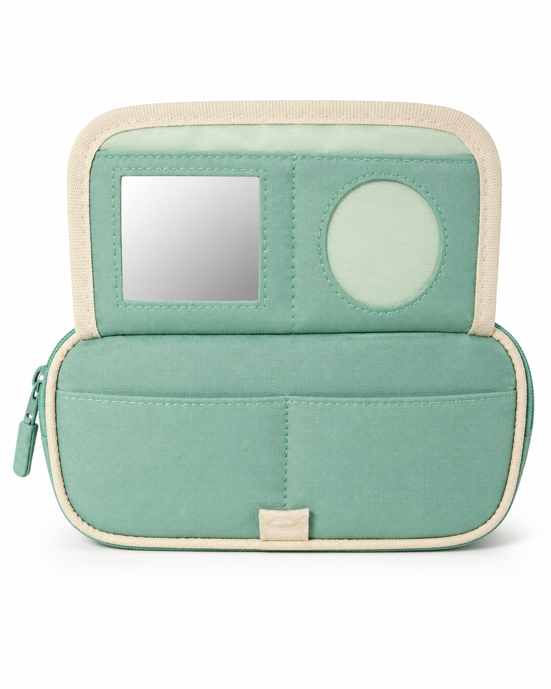 Mint E-Mail Cat Pencil Case – Cute Multi-Pocket Stationery Organizer