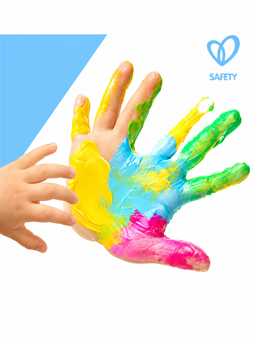 Little Artist Washable Finger Paint Set – 6 Colours Kids Paint Kit